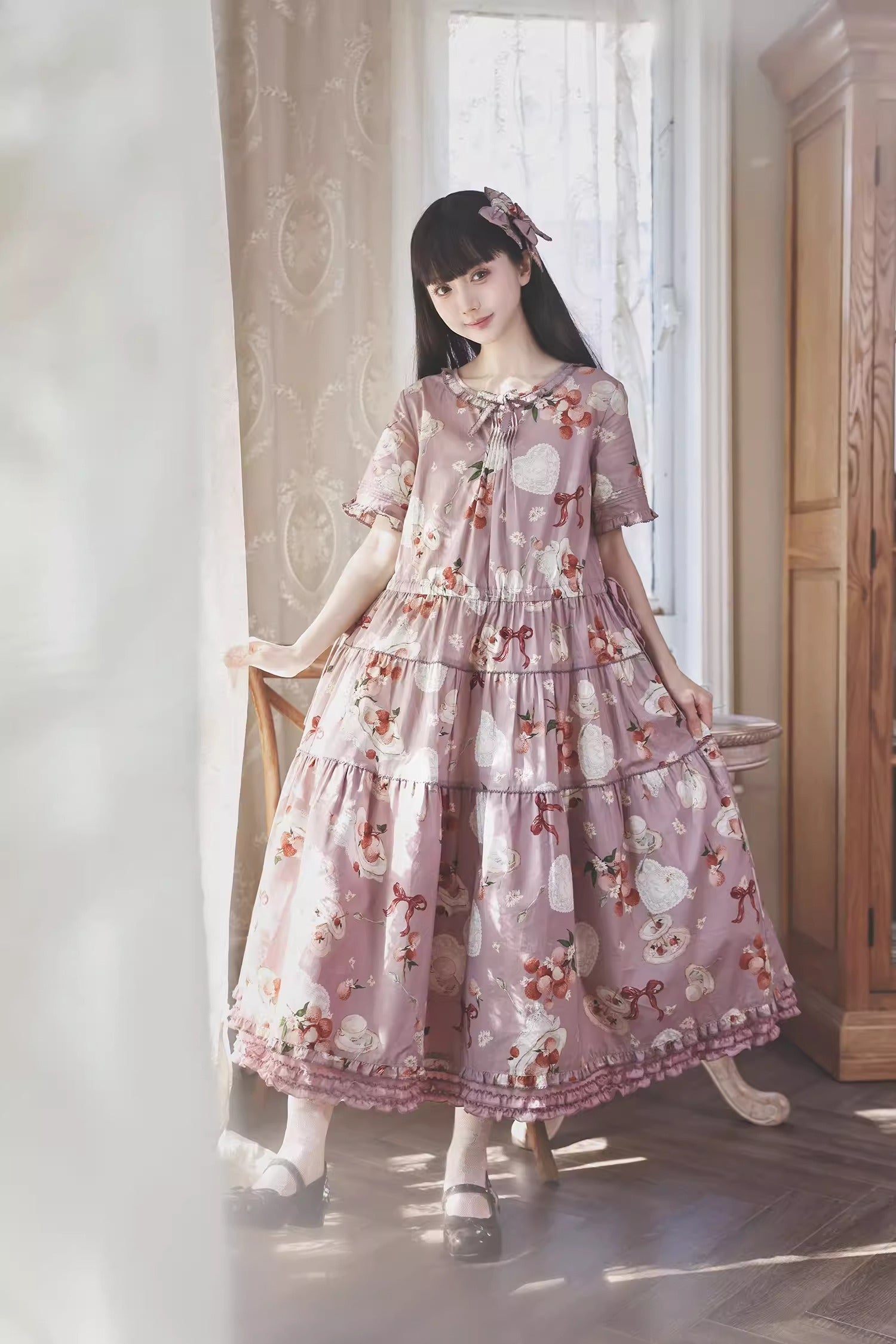 Lychee Tea ワンピース・ジャンパースカート【MapleSugar】 – Epetice