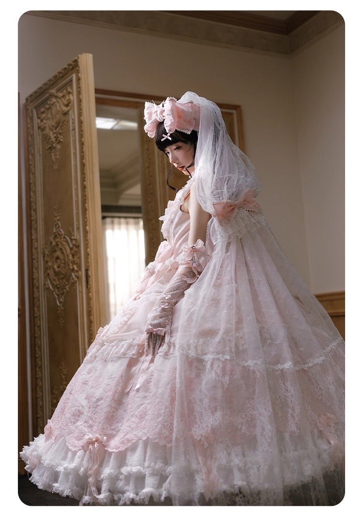 【受注予約~8/28】Strawberry momo Party ジャンパースカートセット(ウェディングver.)【仲夏物語】