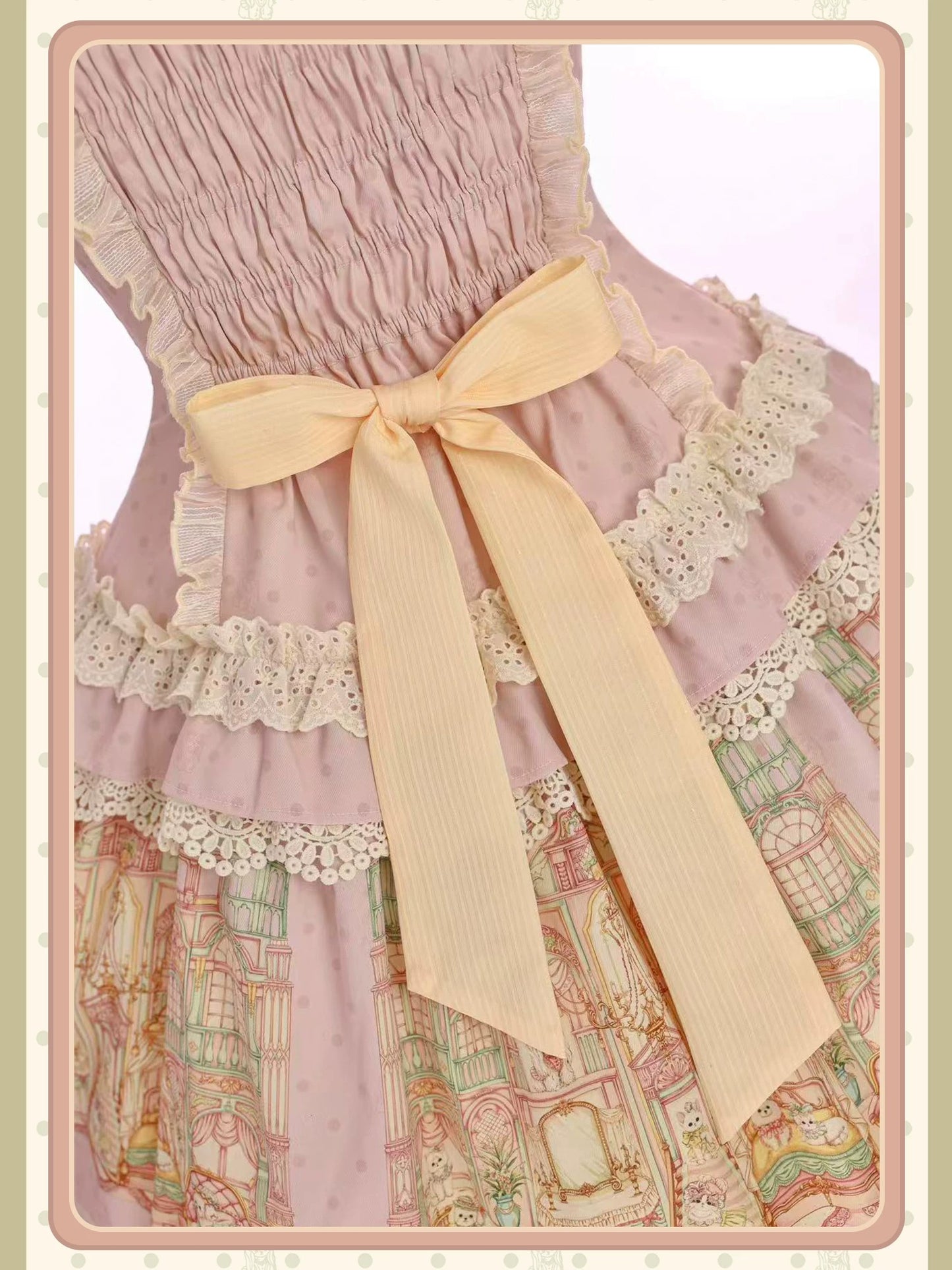 【受注予約~9/6】Fluffy Cat Castle ワンピース・ジャンパースカート【Alice Girl】