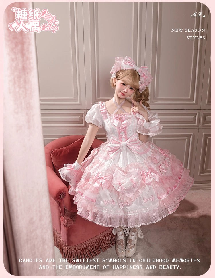 【受注予約~12/8】Candy Wrapper ワンピース【花与珍珠匣】