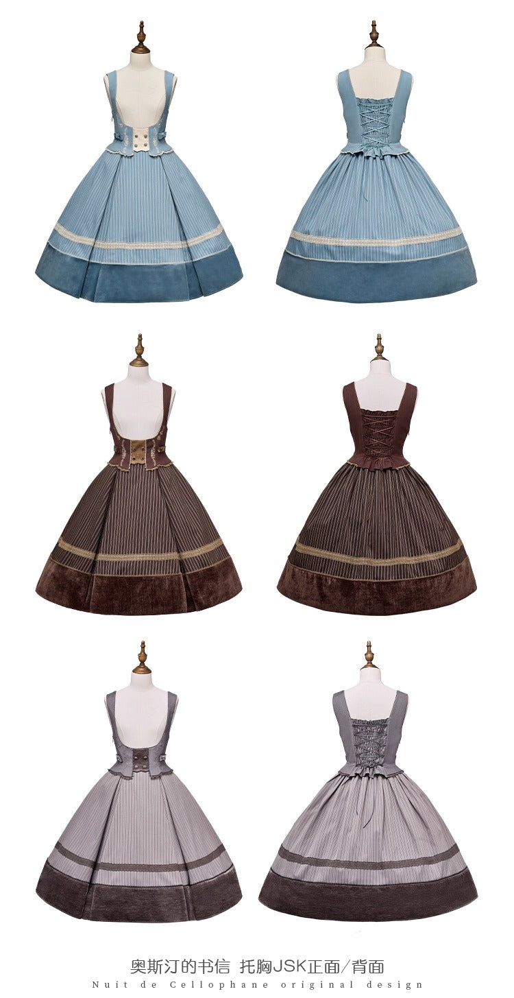 【受注予約~10/30】Austen's Letters ジャンパースカート(タイプ2)【NDC】