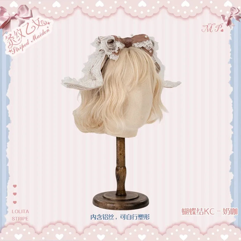 【受注予約~8/3】Striped Maiden アクセサリー【花与珍珠匣】
