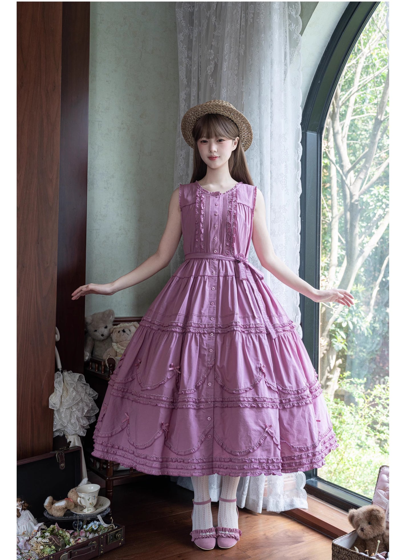 [Vorbestellungen bis 24. September] Warm Sun Palette Jumper Skirt (Typ 2) Lange Länge [Warm Sun Western Clothing]