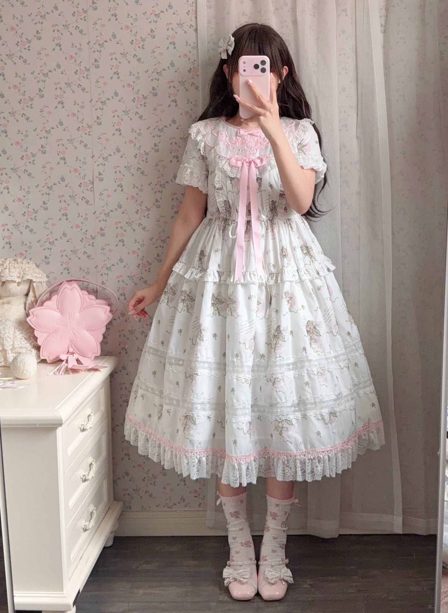 【受注予約~9/8】夏咲の花々 ワンピース【Fairy Doll】