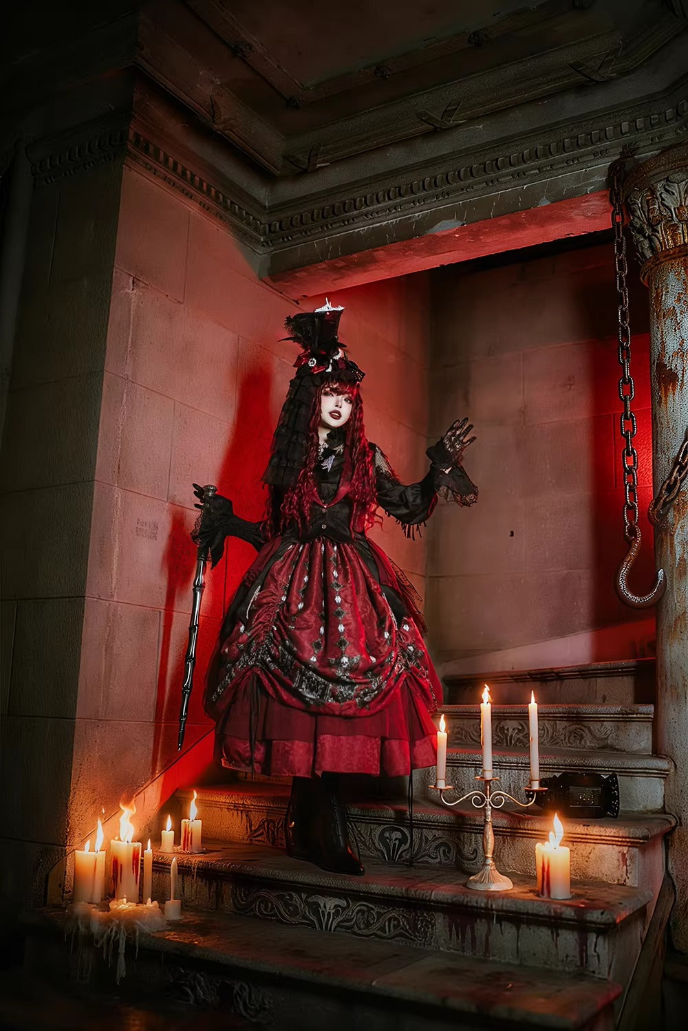 【受注予約~2/24】Returning on a Moonlit Night スカート【Miss Point】