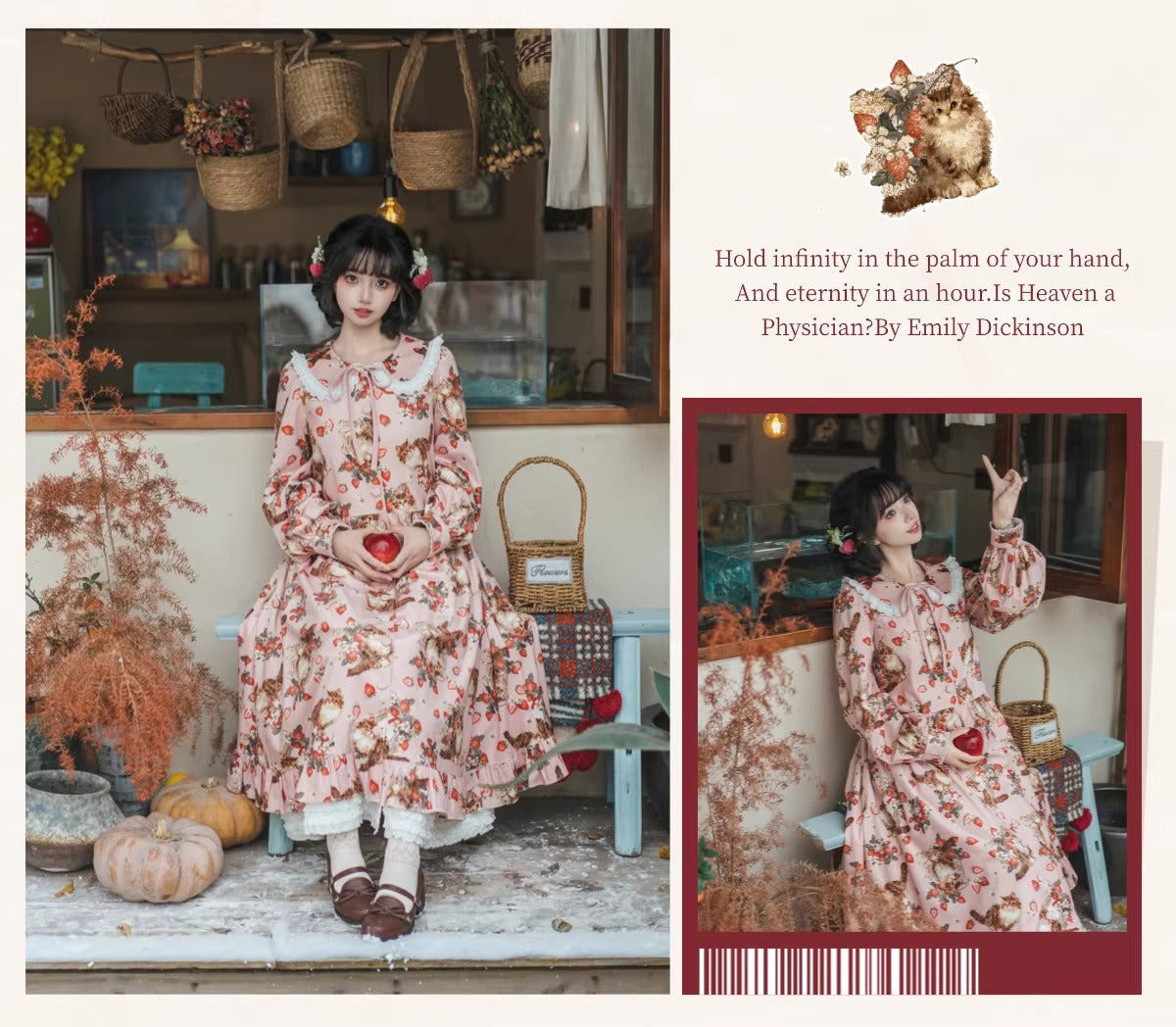 Strawberry Brook ワンピース・ジャンパースカート【Spring Flower