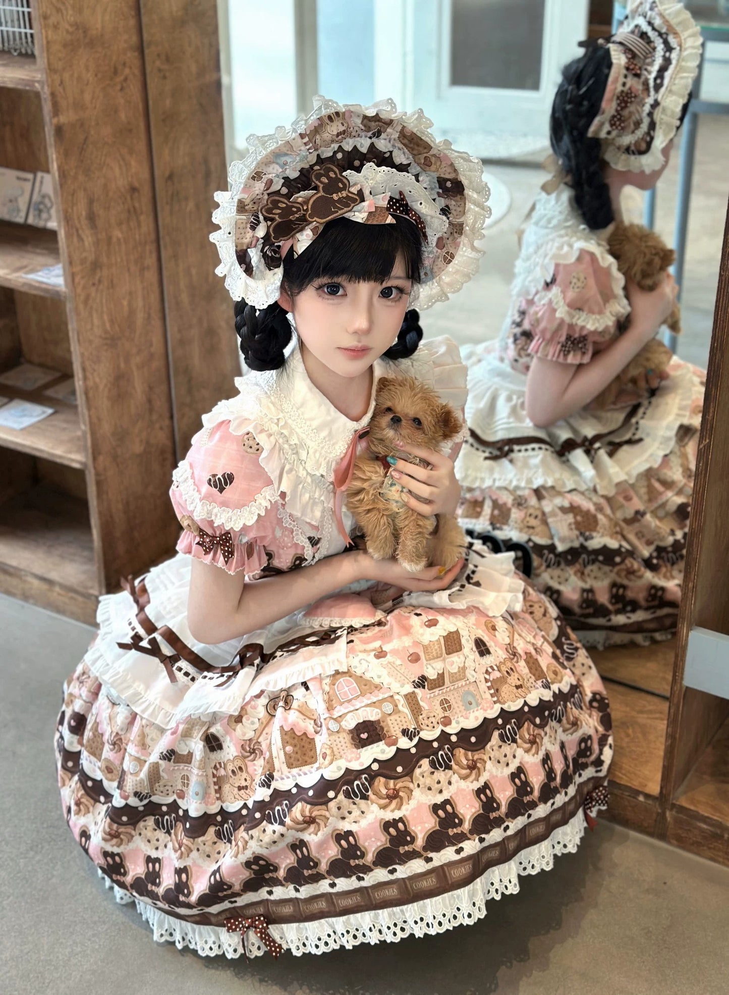 【受注予約~5/18】Bunny Gingerbread House アクセサリー【babyblue】