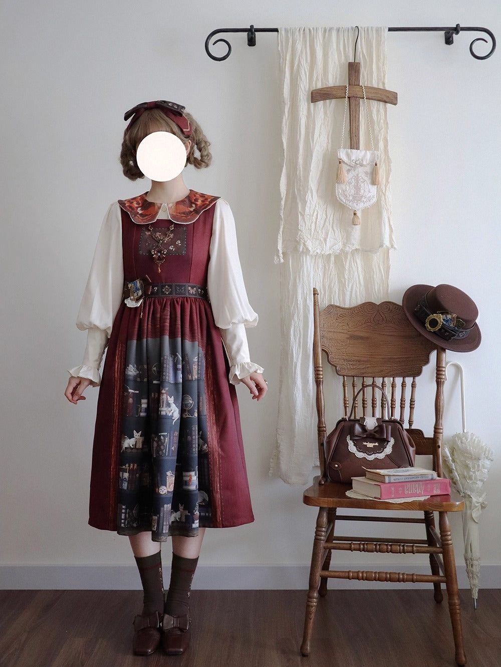 【受注予約~11/6】German Bookshelf ジャンパースカート【Miss Point】