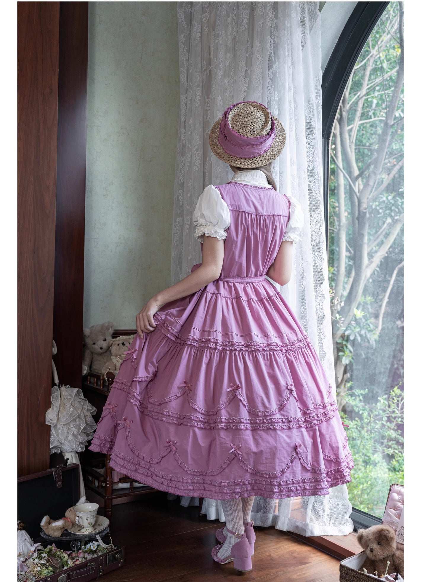 [Vorbestellungen bis 24. September] Warm Sun Palette Jumper Skirt (Typ 2) Lange Länge [Warm Sun Western Clothing]