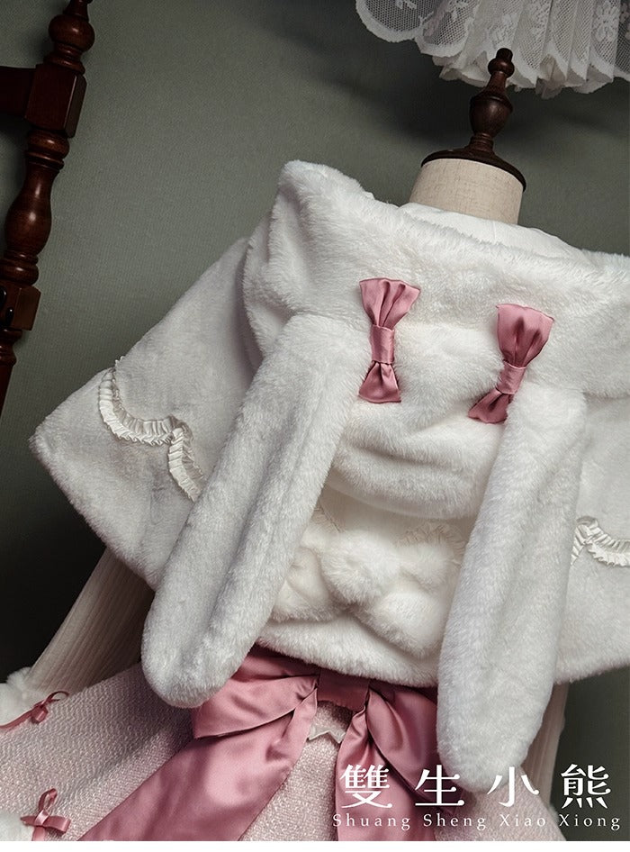 【受注予約~10/23】Frosted Sugar Rabbit ケープ【双生小熊】