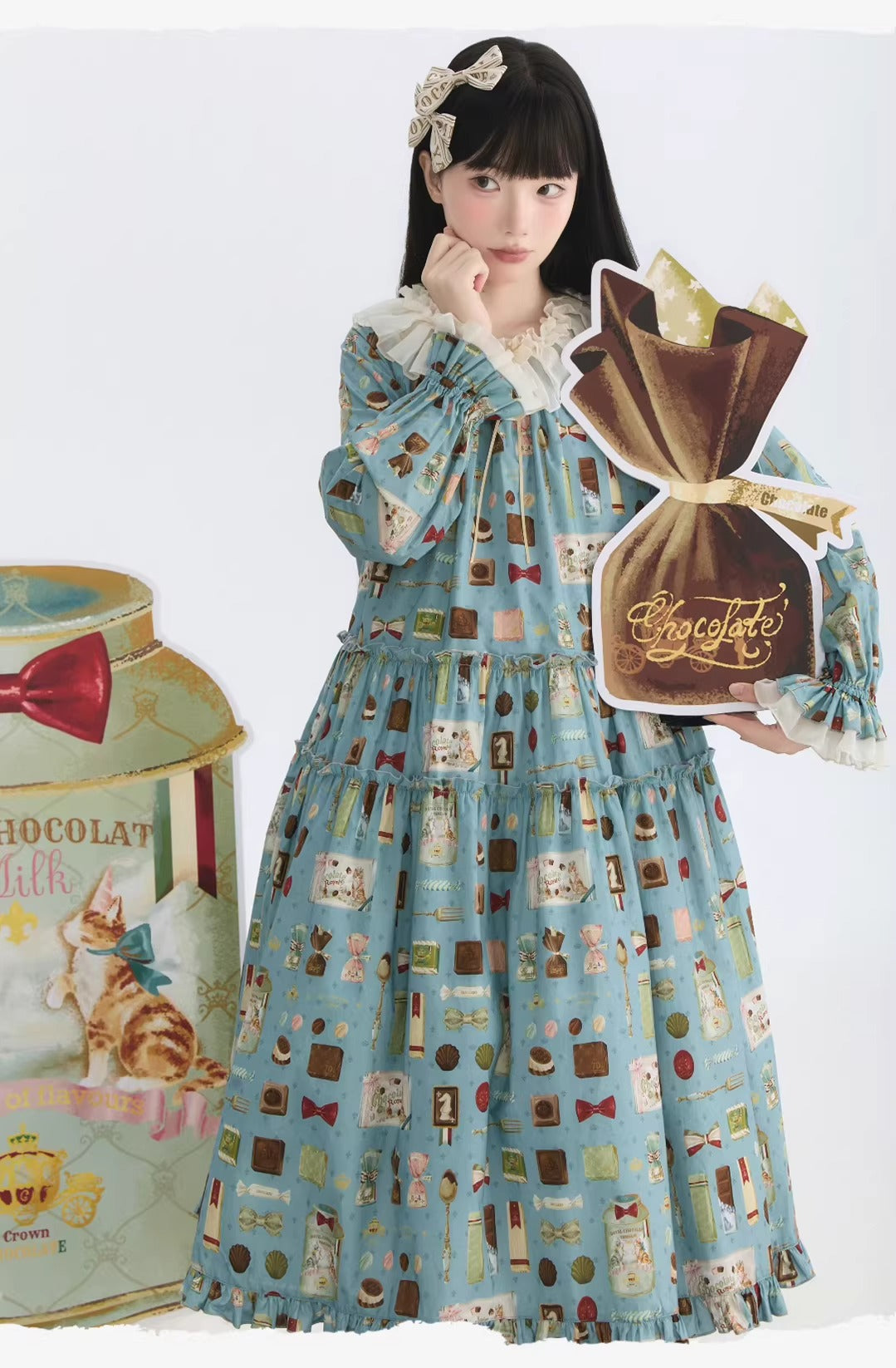 【受注予約~2/26】Chocolate ワンピース・トレーナー【YAMKAJO】