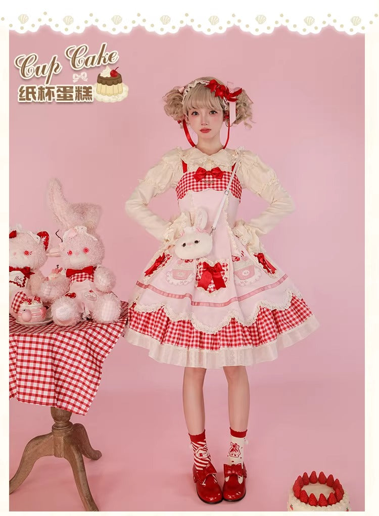 【受注予約~1/26】CupCakes ジャンパースカート【花与珍珠匣】