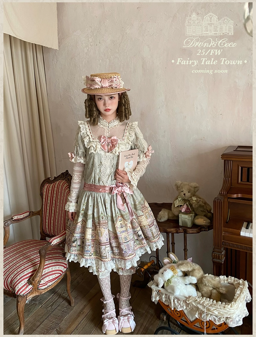 [Vorbestellung bis 13. November] Märchenstadt-Einteilerkleid (Typ 2) [Betrunkene Coco]
