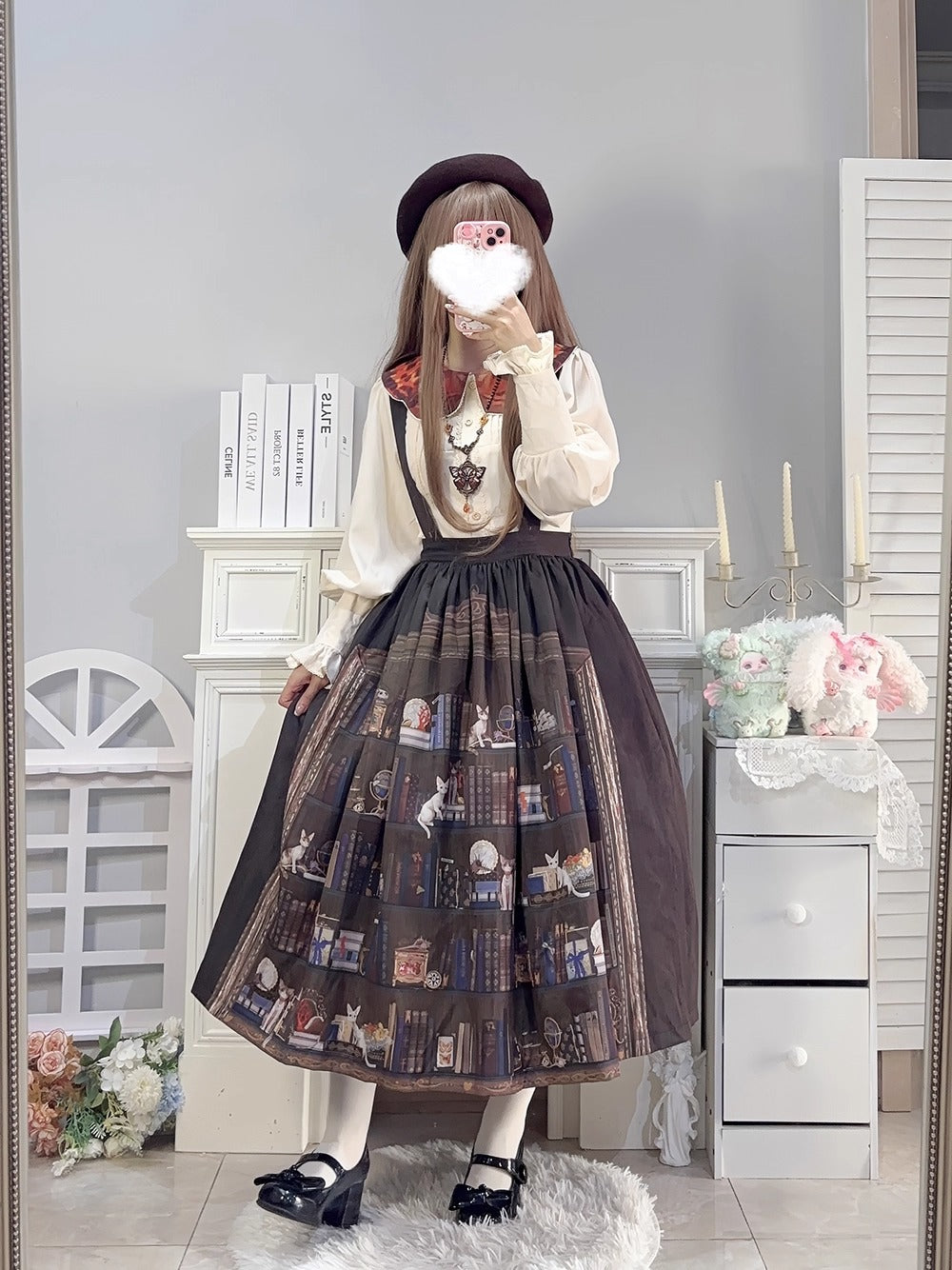 【受注予約~11/6】German Bookshelf スカート【Miss Point】