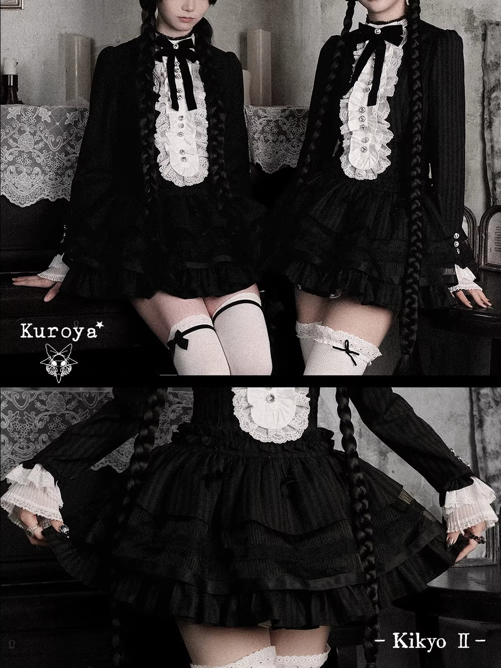 【受注予約~4/15】紙桔梗Ⅱ ワンピース【Kuroya】