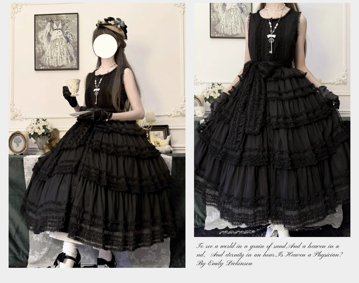 【受注予約~12/24】Lillian's Summer ジャンパースカート(タイプ2・ショート丈)【Spring Flower Language】