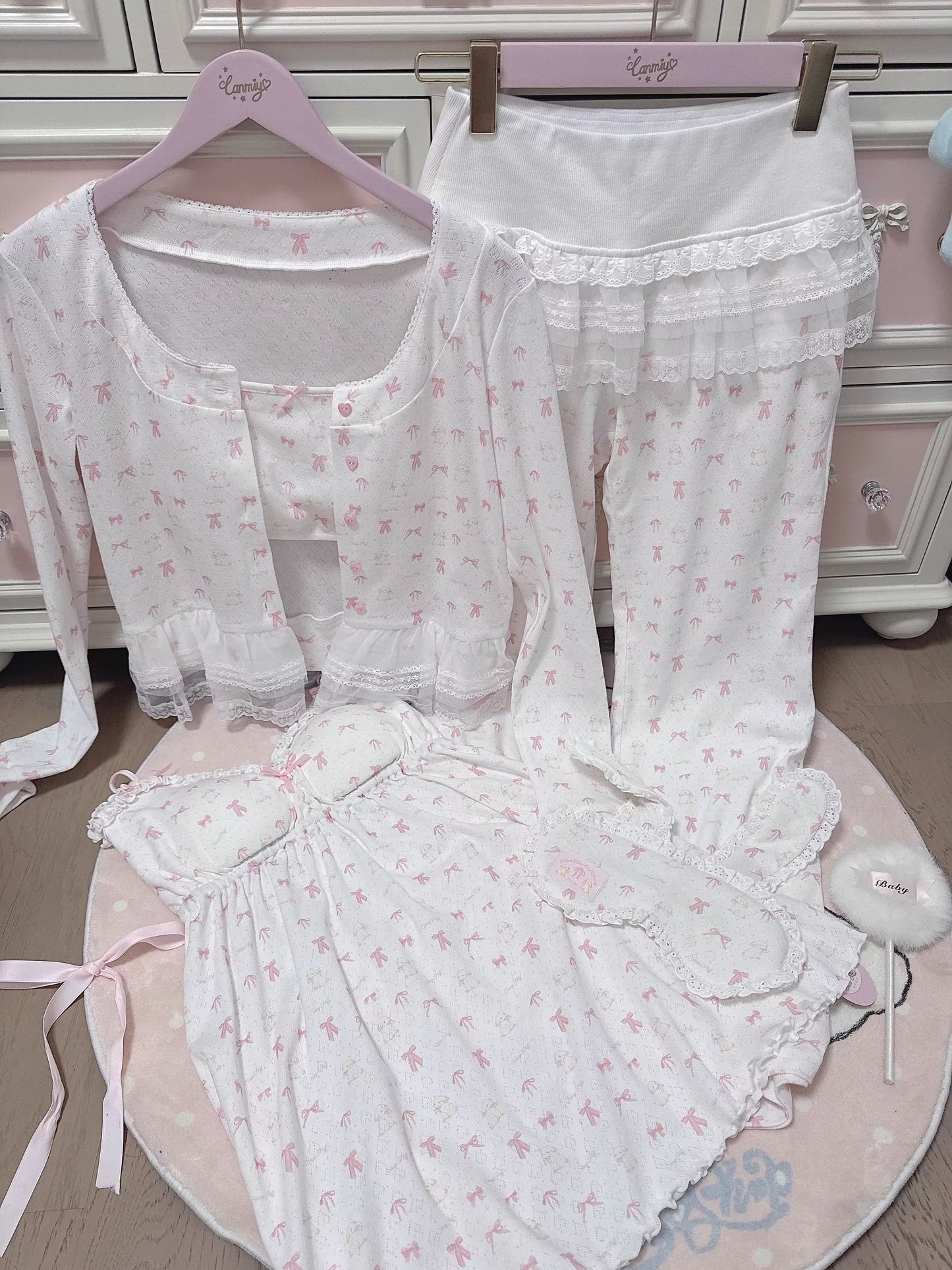 リボンナイトウェア【Sheep Puff】