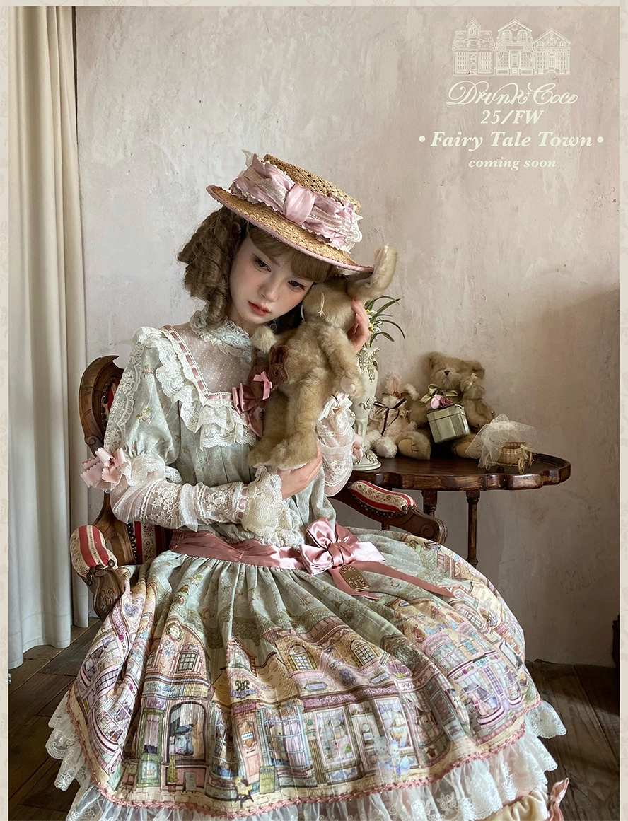 [Vorbestellung bis 13. November] Märchenstadt-Einteilerkleid (Typ 2) [Betrunkene Coco]