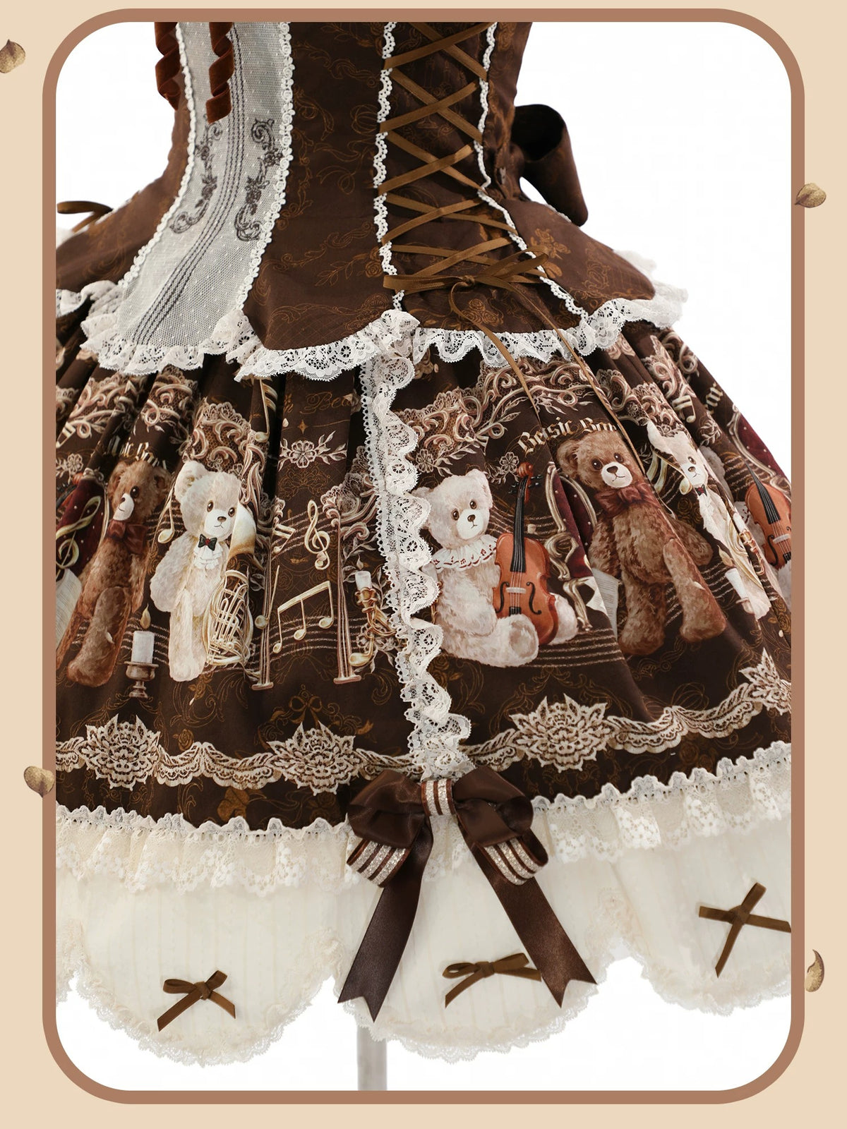 【受注予約~10/26】Teddy Bear Symphony ワンピース・ジャンパースカート・ブラウス【双生小熊】