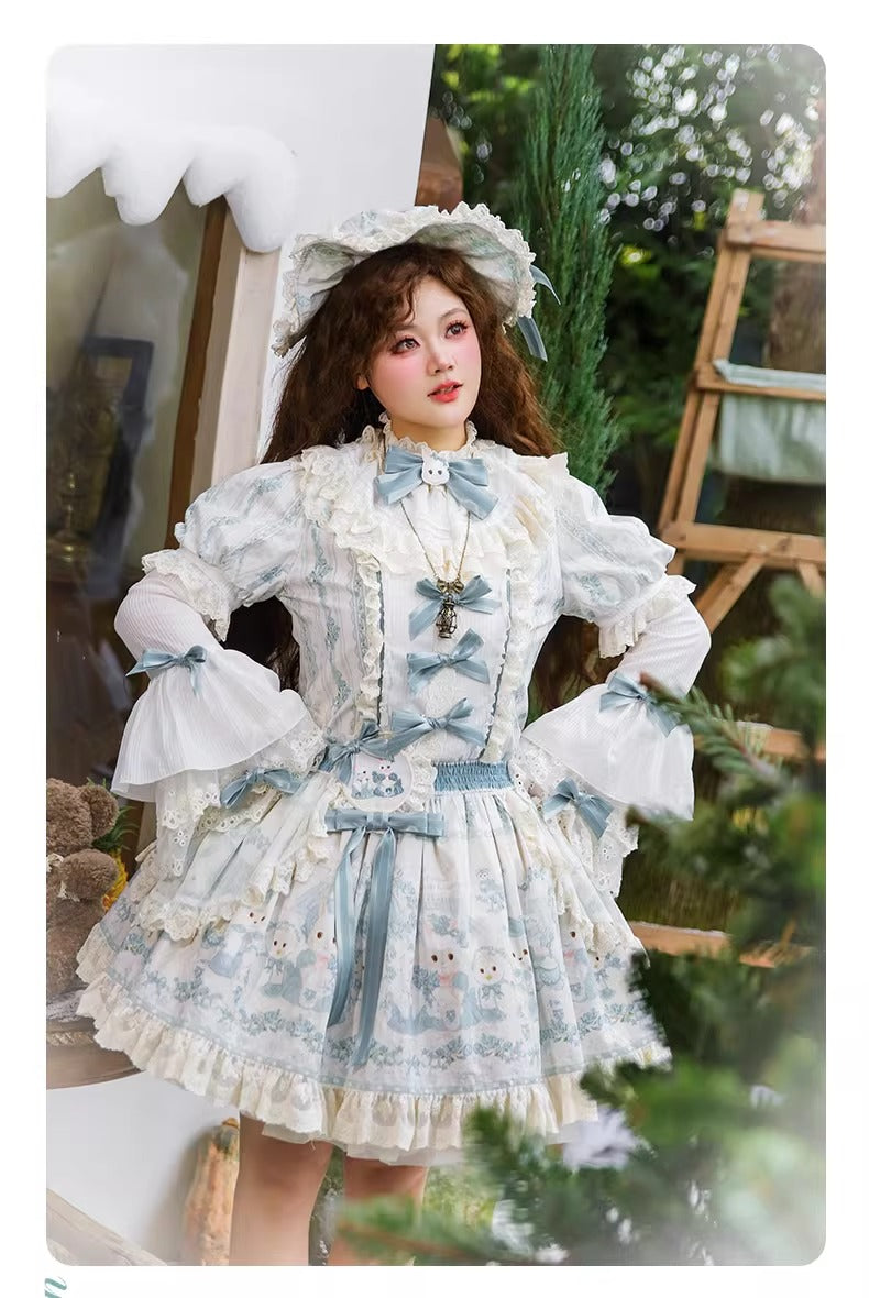 【受注予約~1/28】Retro Doll Garden ワンピース・ジャンパースカート【南笙阁】