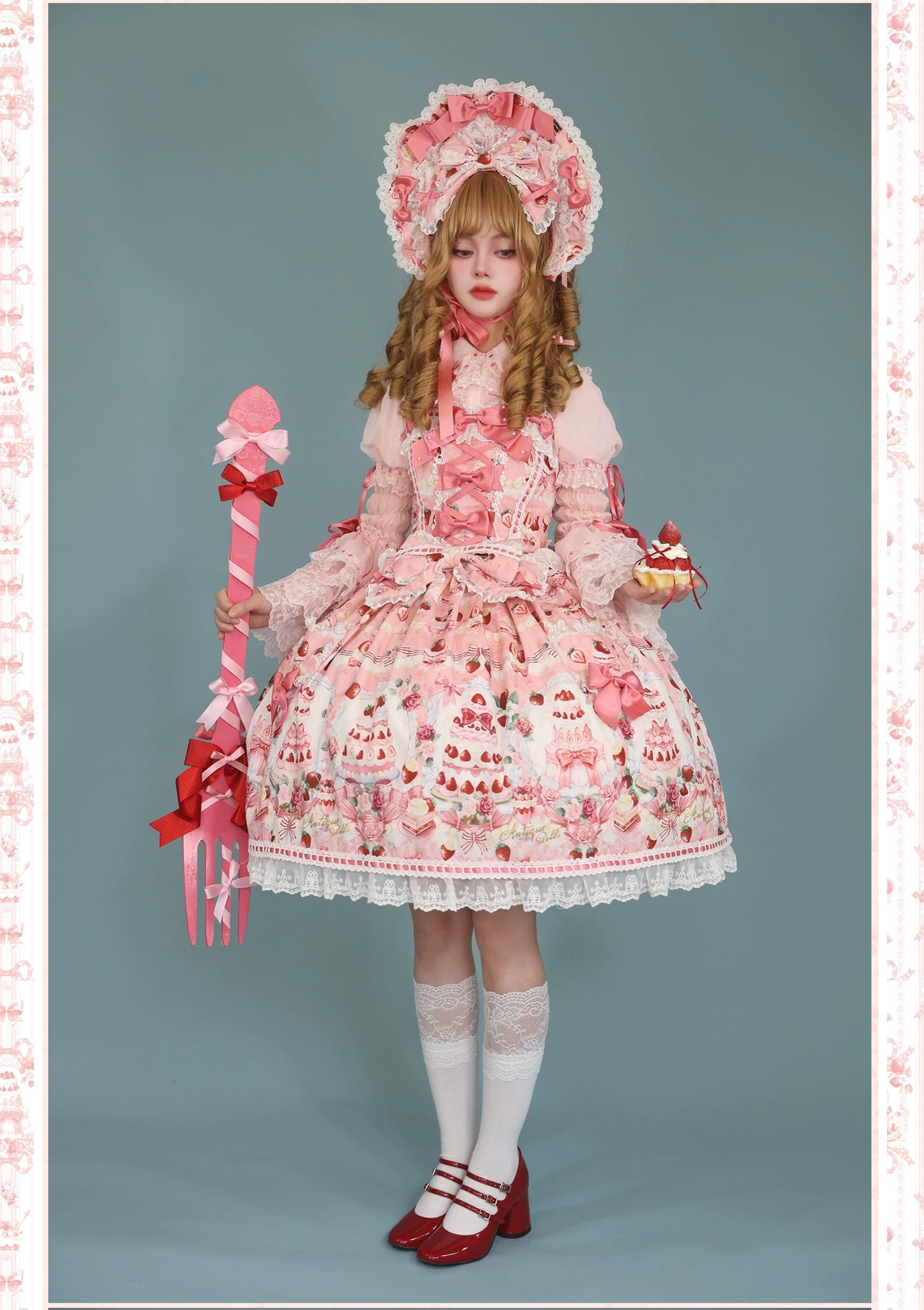 【受注予約~9/28】イチゴと花束 3.0 アクセサリー【Antique Doll】