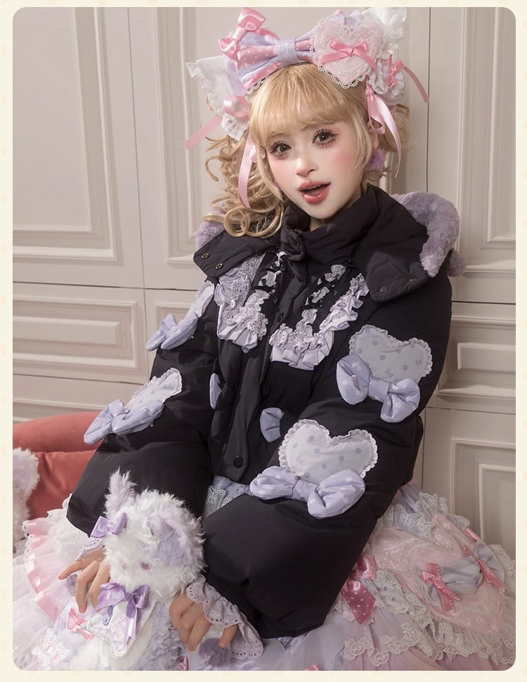 【受注予約~11/12】Winter Rabbit ショートダウンコート【花与珍珠匣】