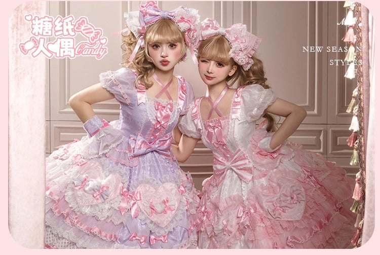 【受注予約~12/8】Candy Wrapper ワンピース【花与珍珠匣】