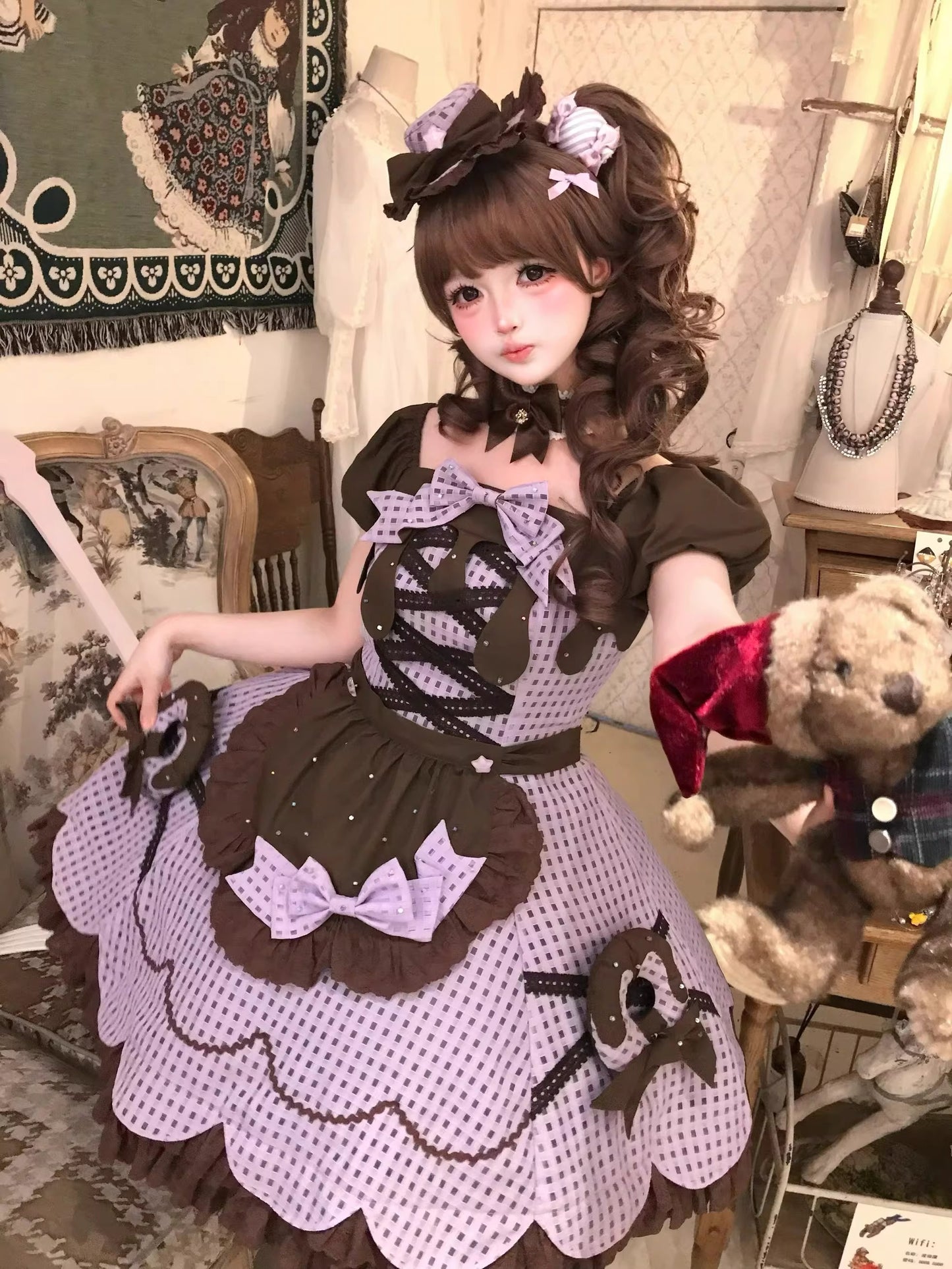 【受注予約~11/5】チョコレートドット アクセサリー【Sugar Cookies】