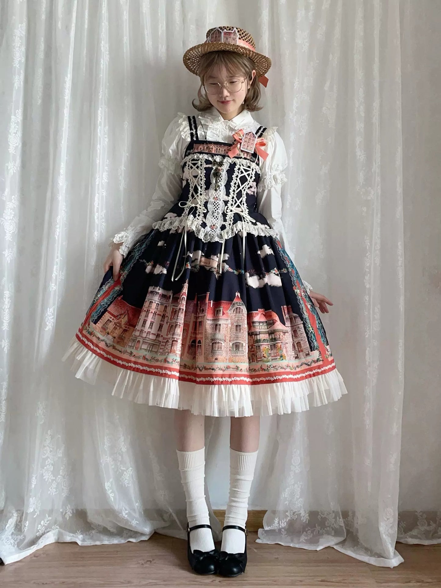 【受注予約~5/6】Dewans Garden Town ワンピース・ジャンパースカート【Cutey Mask】