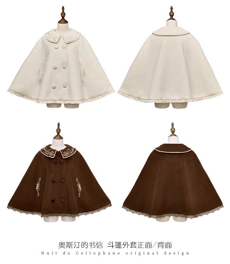 【受注予約~10/30】Austen's Letters ケープ・刺繍トップス【NDC】