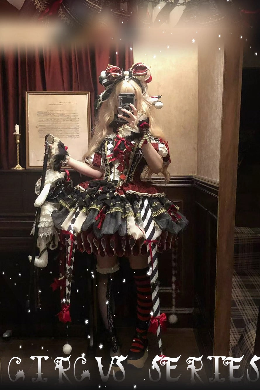 【受注予約~12/24】K.Q.Fサーカス団 フルセット(ブラック×レッド)【咩耶】