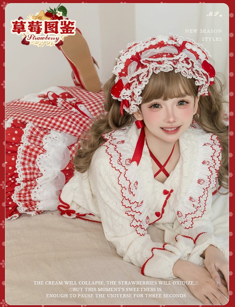 【受注予約~11/18】Strawberry Cake Illustration ジャンパースカート(タイプ1)【花与珍珠匣】