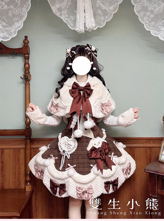 【受注予約~10/23】Frosted Sugar Rabbit ジャンパースカート・サロペット【双生小熊】