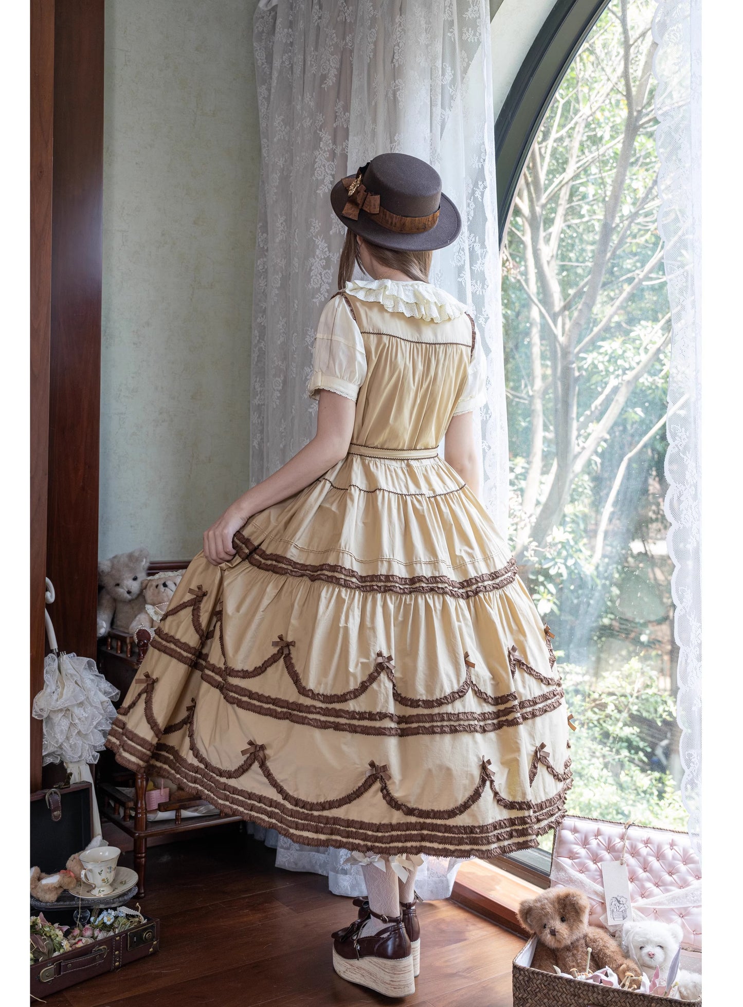 [Vorbestellungen bis 24. September] Warm Sun Palette Jumper Skirt (Typ 2) Lange Länge [Warm Sun Western Clothing]