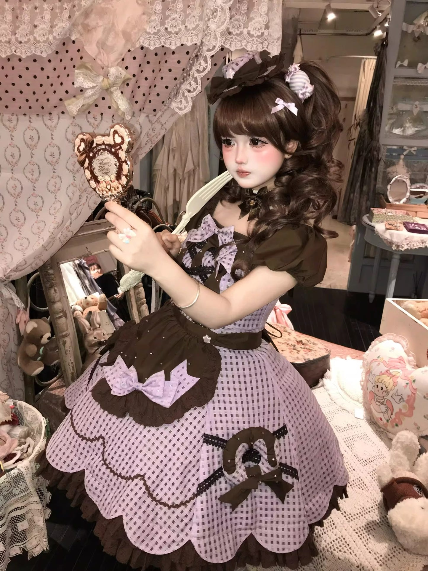 【受注予約~11/5】チョコレートドット アクセサリー【Sugar Cookies】