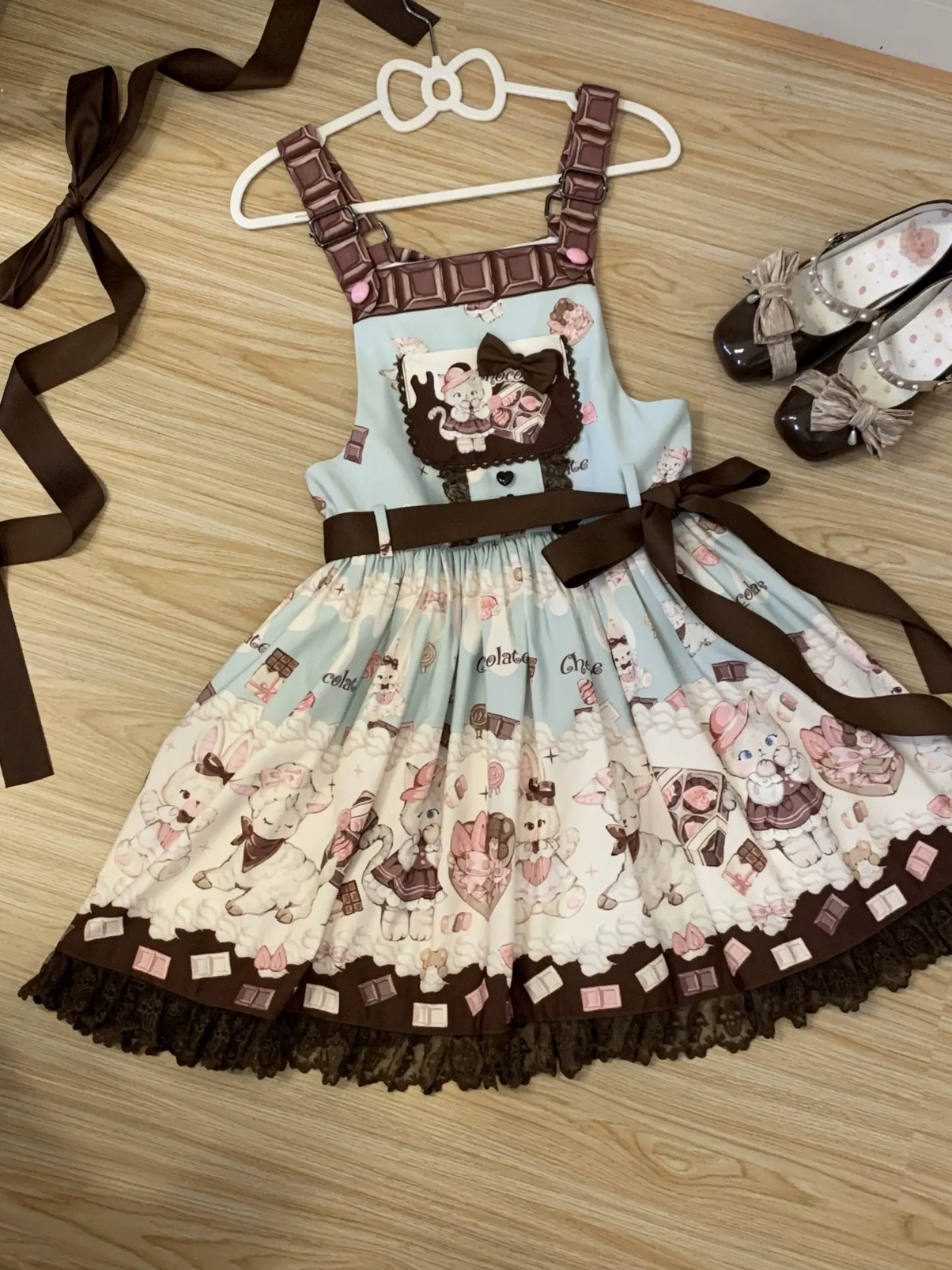 Chocolate Cat Jumperrock und Latzhose 【TwilightCrush】