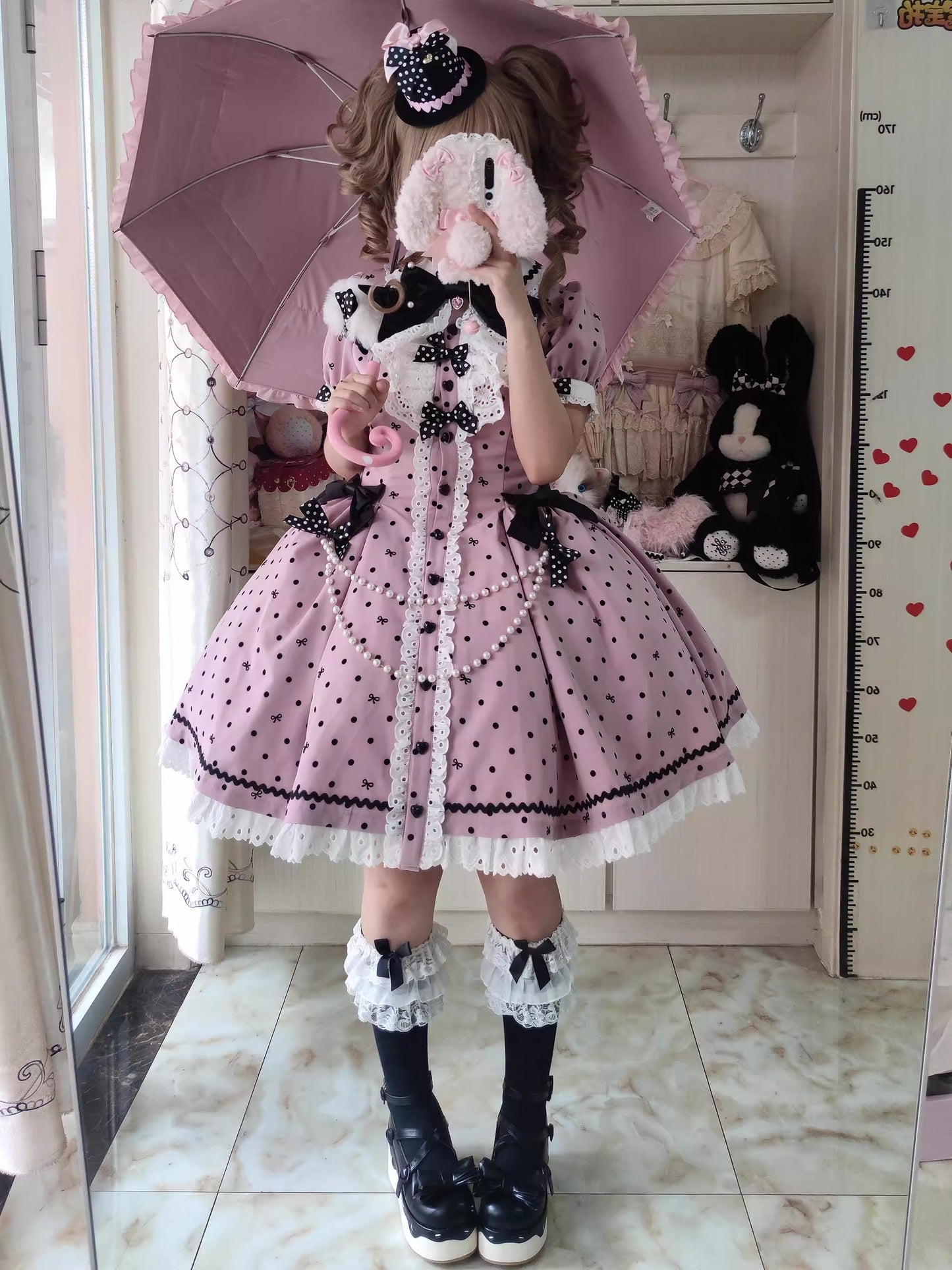 【受注予約~11/20】Ribbondoll ワンピース【Cutey Mask】