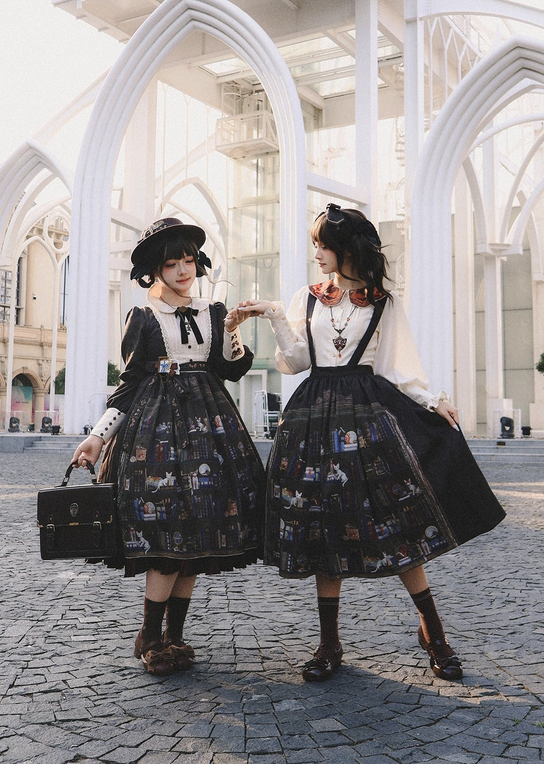 【受注予約~11/6】German Bookshelf スカート【Miss Point】