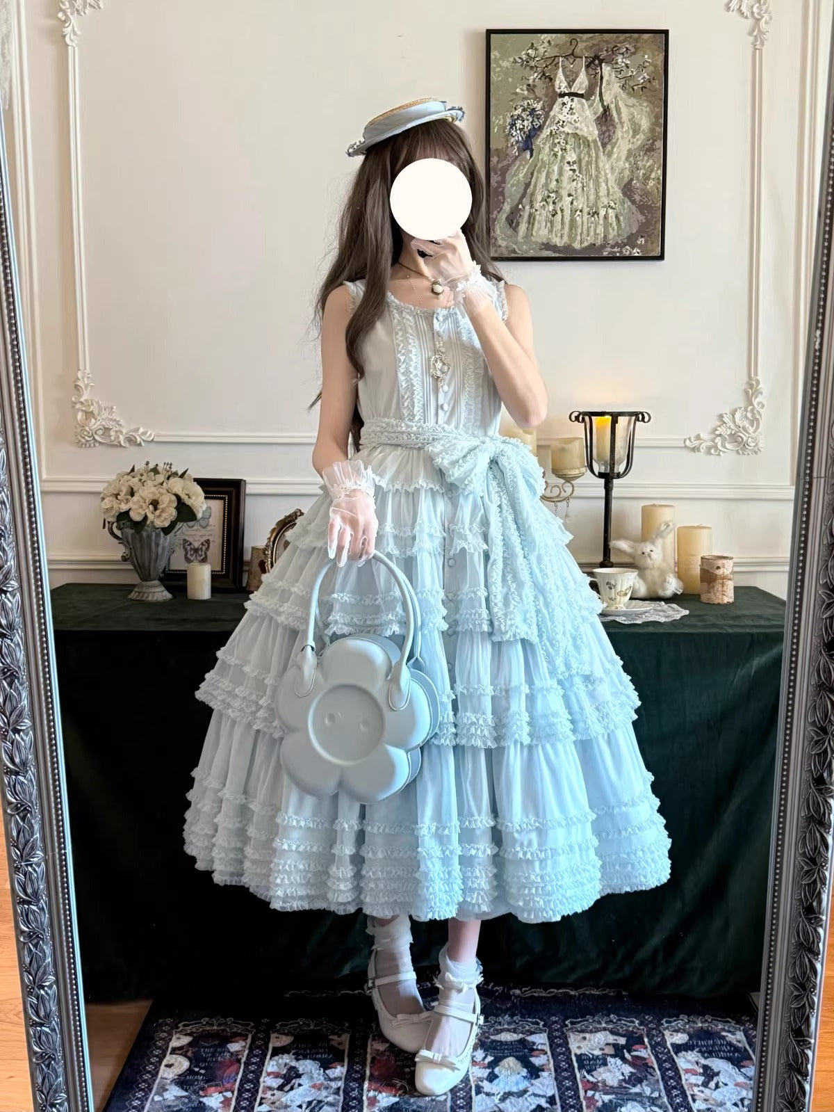 【受注予約~12/24】Lillian's Summer ジャンパースカート(タイプ2・ロング丈)【Spring Flower Language】