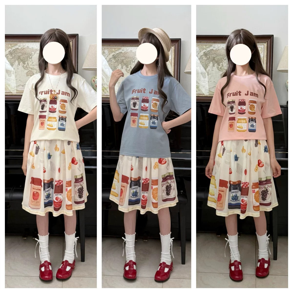 【受注予約~8/30】Jam Compendium スカート・カーディガン・Tシャツ【SummerDay】