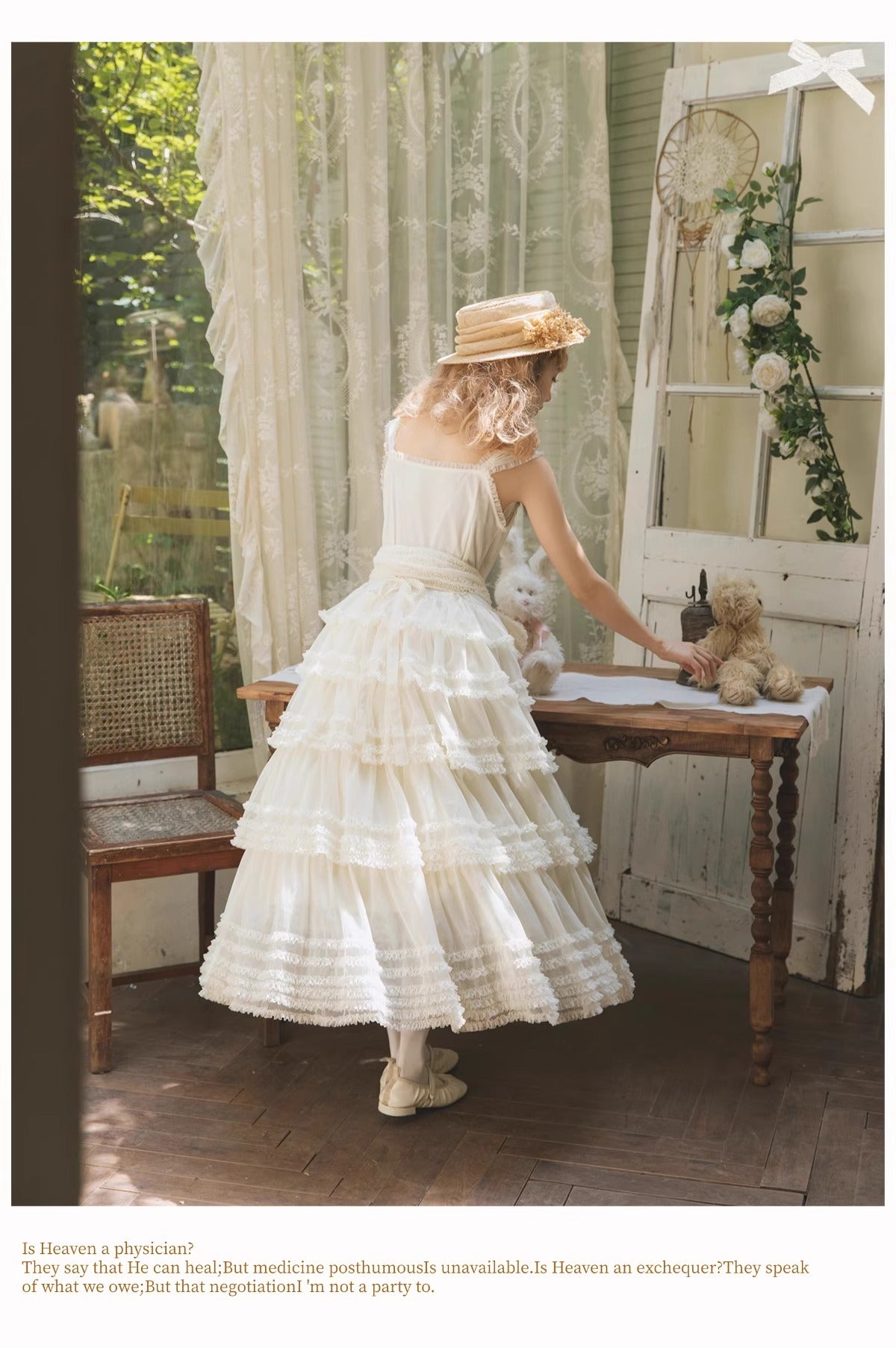 【受注予約~12/24】Lillian's Summer ジャンパースカート(タイプ1・ショート丈)【Spring Flower Language】