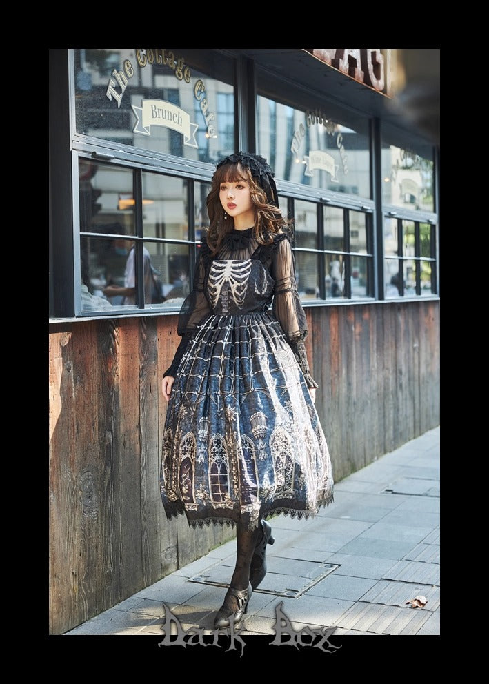 【受注予約~11/10】Ossuary ジャンパースカート【Dark Box】