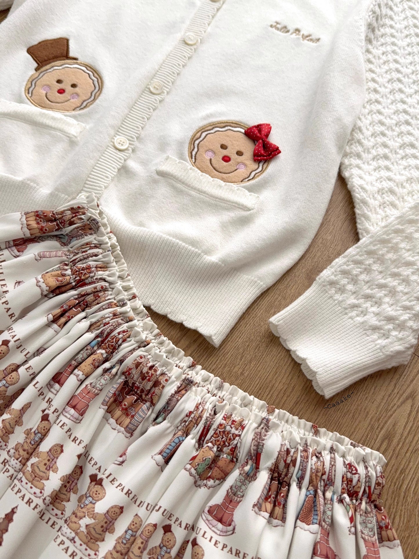 【受注予約~11/6】Gingerbread Kingdom カーディガン・スカート【JulieParfait】