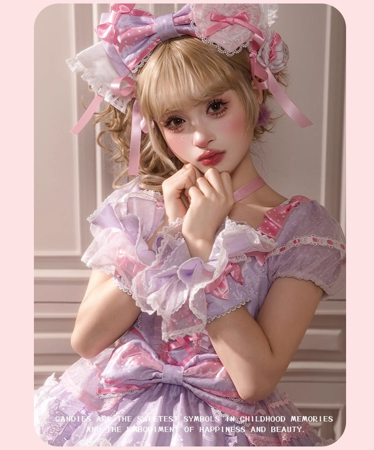 【受注予約~12/8】Candy Wrapper ワンピース【花与珍珠匣】