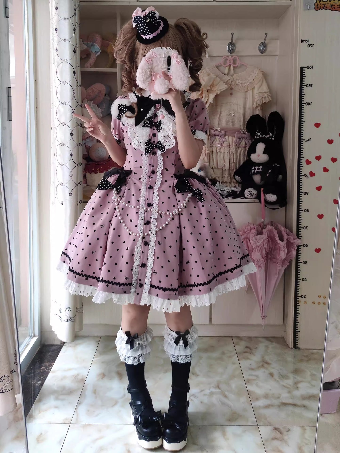 【受注予約~11/20】Ribbondoll ワンピース【Cutey Mask】