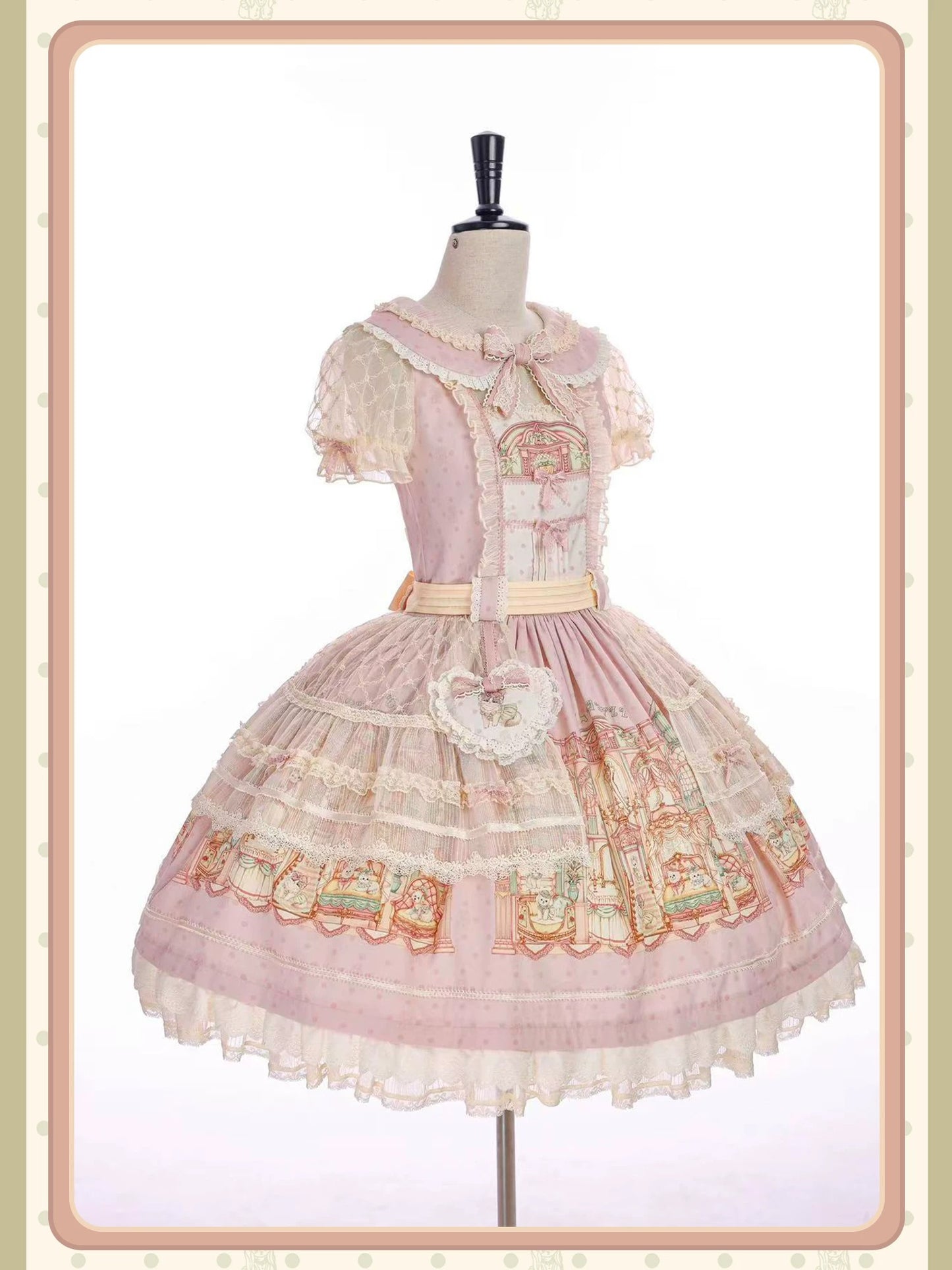 【受注予約~9/6】Fluffy Cat Castle ワンピース・ジャンパースカート【Alice Girl】