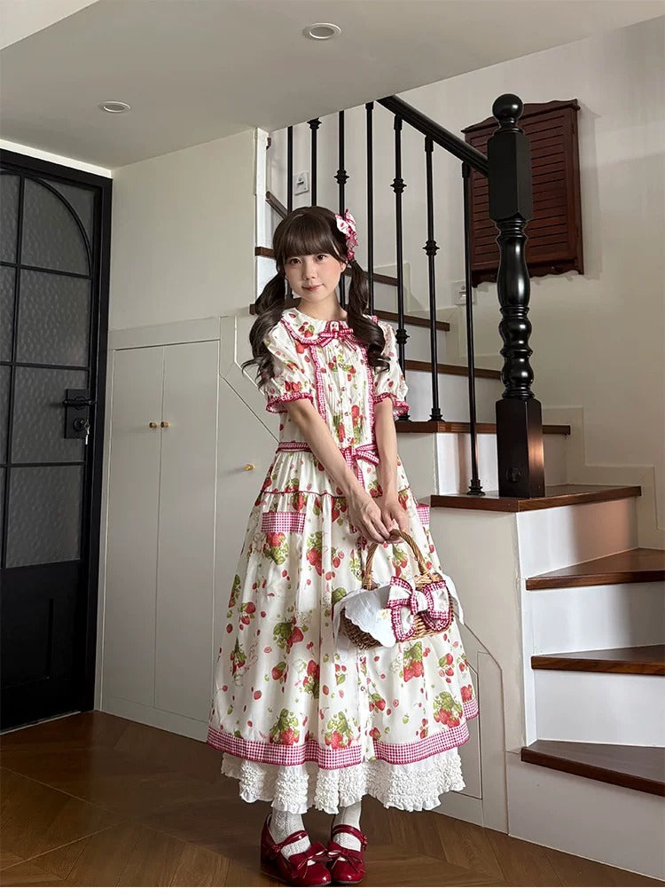 【受注予約~7/30】Summer Strawberry Bunny ワンピース【Beleganty】