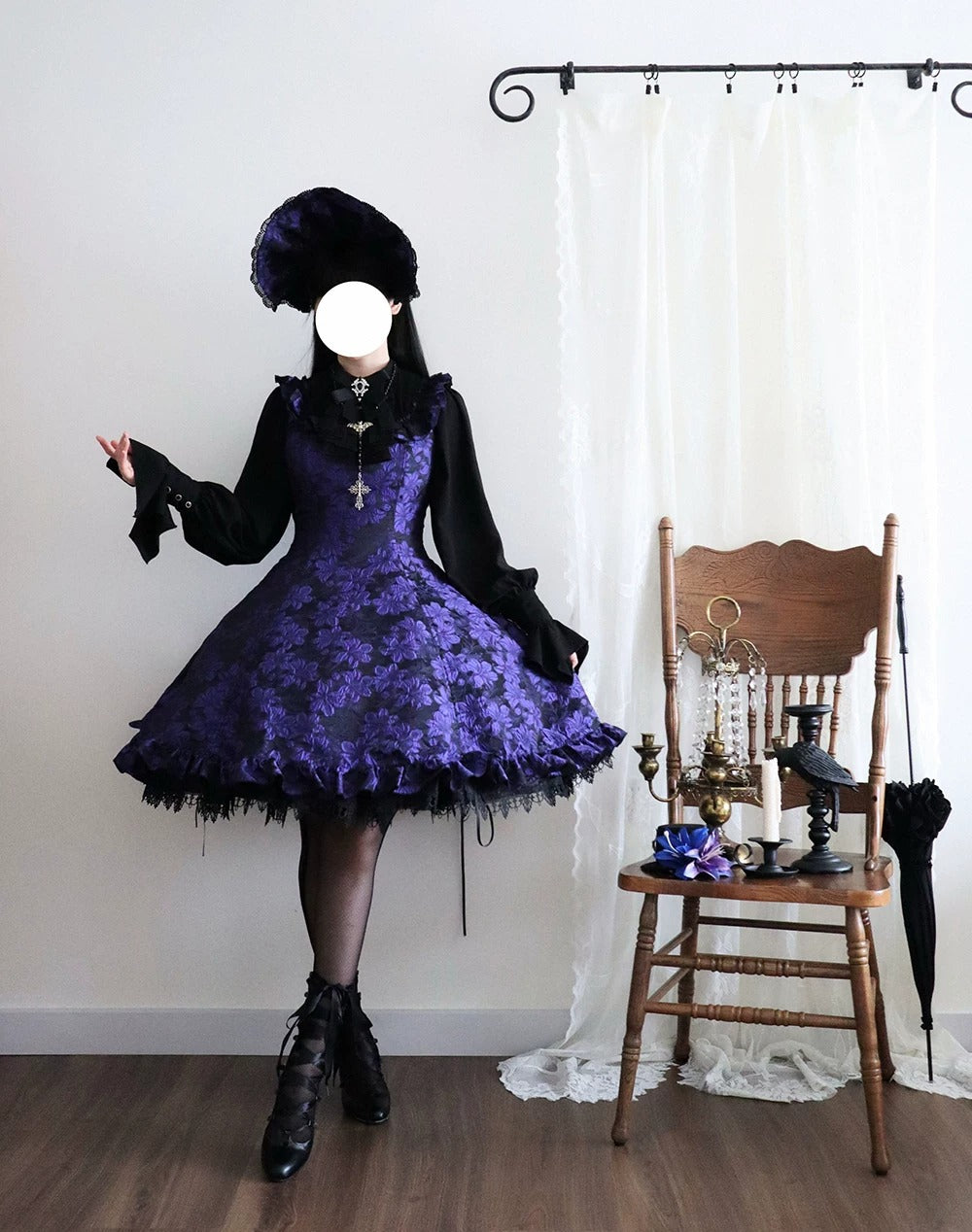 【受注予約~8/27】Midnight Lily ジャンパースカート【Miss Cube】