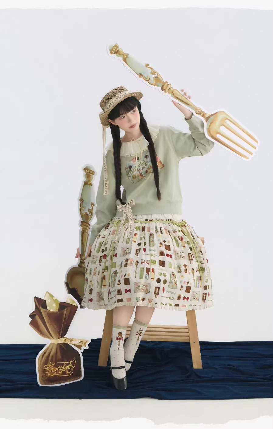 【受注予約~2/26】Chocolate ワンピース・トレーナー【YAMKAJO】