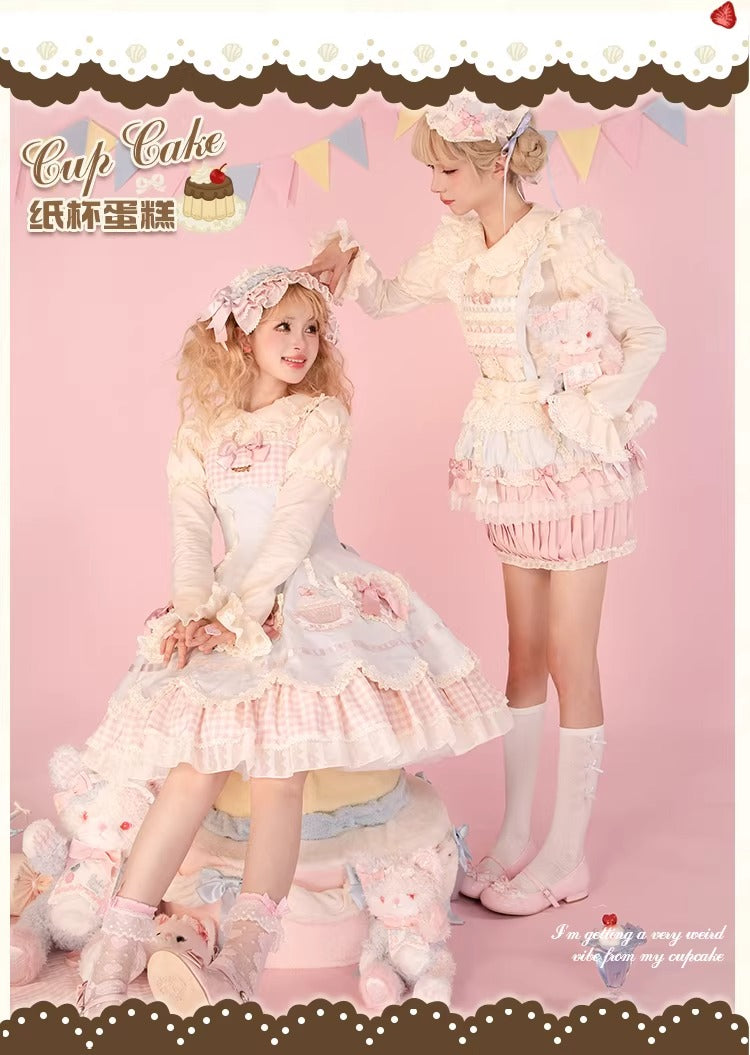 【受注予約~1/26】CupCakes ジャンパースカート【花与珍珠匣】